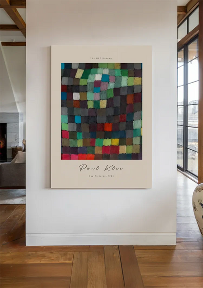 Farbenfrohes Raster Mosaik Paul Klee Mai Bilder Malerei