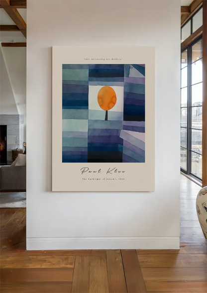 Paul Klee Voorbode van de Herfst Oranje Boom Blauw 1922 Schilderij