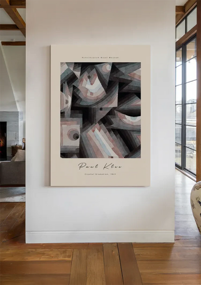 Paul Klee Abstracte Geometrische Vormen Grijs Blauw Poster Schilderij