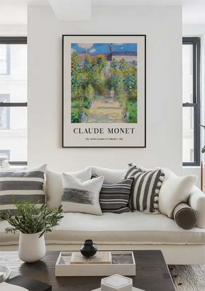 Claude Monet De Tuin van de Kunstenaar in Vétheuil Impressionistisch Schilderij