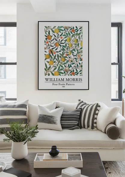 William Morris Four Fruits Botanical Fruit Pattern Painting