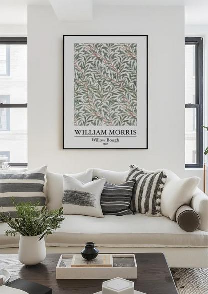 William Morris Willow Bough Groene Takken Rode Bessen Schilderij