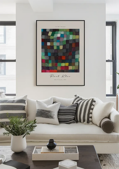 Farbenfrohes Raster Mosaik Paul Klee Mai Bilder Malerei