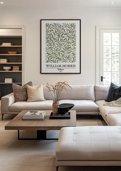 William Morris Willow Wilgentakken Groen Botanisch Klassiek Kunst Schilderij