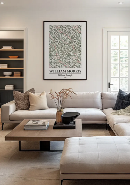 William Morris Willow Bough Groene Takken Rode Bessen Schilderij