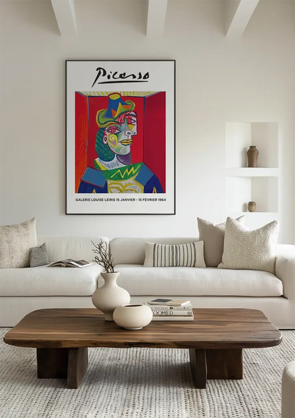 Picasso Galerie Louise Leiris Tentoonstelling Poster Kleurrijk Kubistisch Schilderij