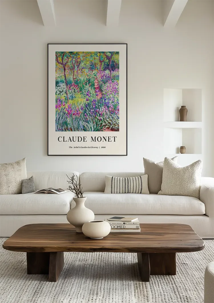 Claude Monet Tuin van Giverny Kleurrijke Bloemen Impressionisme Museum Schilderij