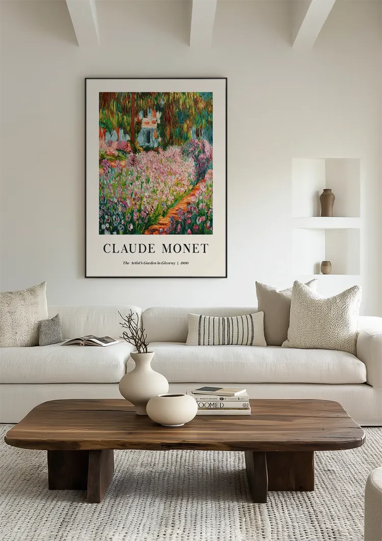 Claude Monet Tuin van de Kunstenaar in Giverny Kleurrijke Bloemen Schilderij
