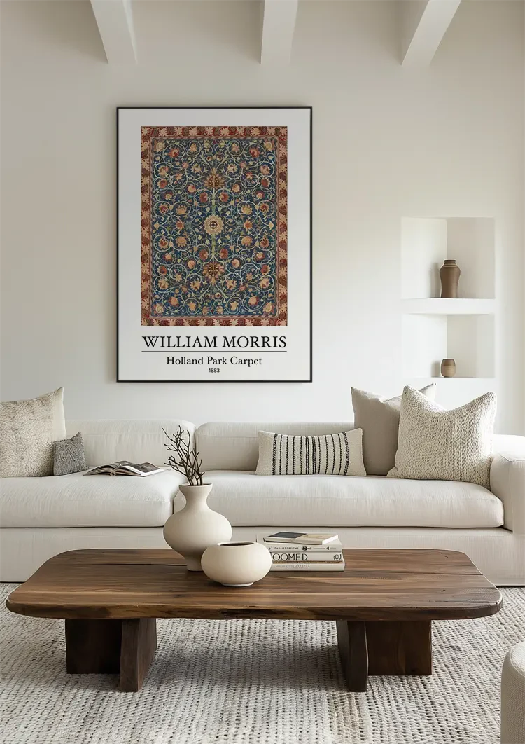 William Morris Holland Park Teppich Blumenmotiv Gemälde