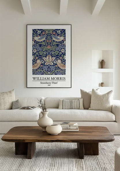 William Morris Strawberry Thief Vogels Aardbei Patroon Schilderij