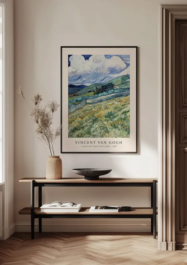Landschap van Saint-Rémy Van Gogh Groene Heuvels Schilderij