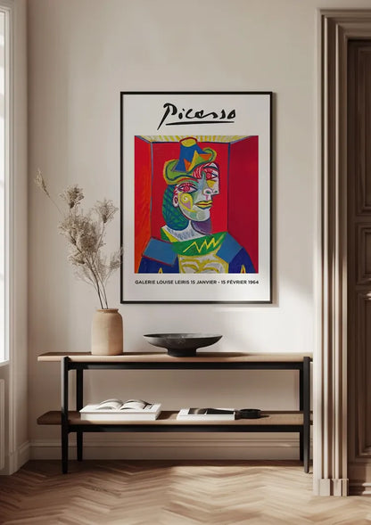 Picasso Galerie Louise Leiris Tentoonstelling Poster Kleurrijk Kubistisch Schilderij