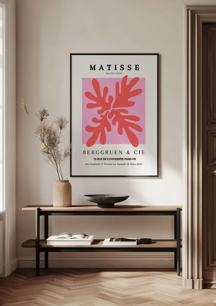 Matisse The Cut Outs 1953 Berggruen Ausstellungsplakat Rosa Abstraktes Gemälde
