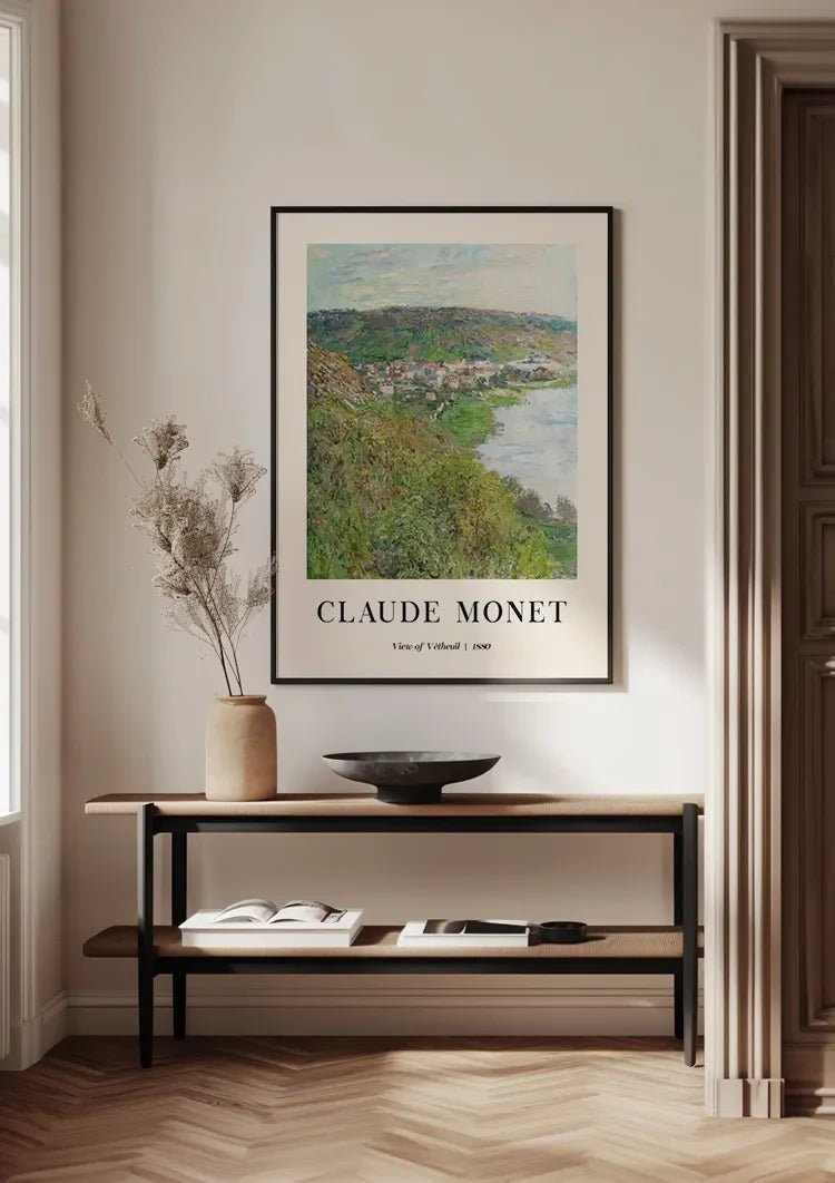 Claude Monet Uitzicht op Vétheuil Impressionistisch Schilderij