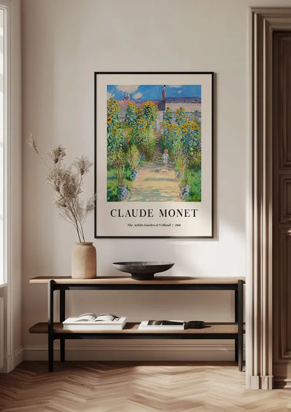 Claude Monet De Tuin van de Kunstenaar in Vétheuil Impressionistisch Schilderij