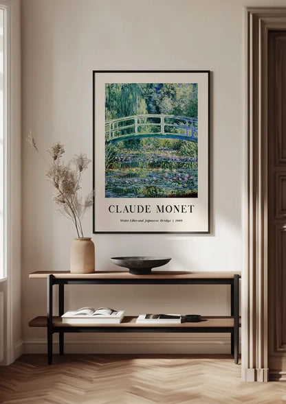 Claude Monet Waterlelies en Japanse Brug Impressionistisch Vijver Schilderij
