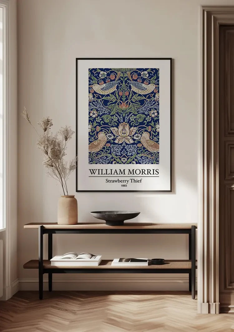 William Morris Strawberry Thief Vogels Aardbei Patroon Schilderij