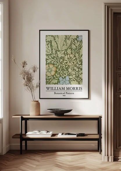 William Morris Botanical Pattern Groen Bladeren Bloemen Klassiek Kunst Schilderij