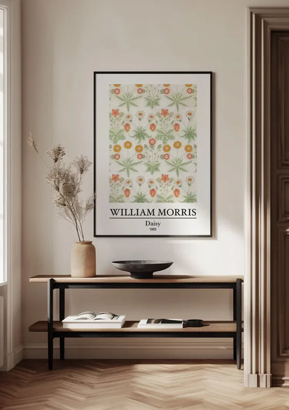 William Morris Daisy Daisies Orange Green White Painting