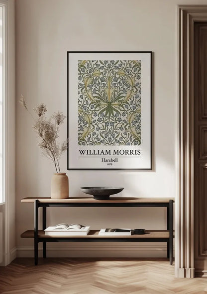 William Morris Harebell Klokjesbloemen Groen Blauw Botanisch Klassiek Kunst Schilderij