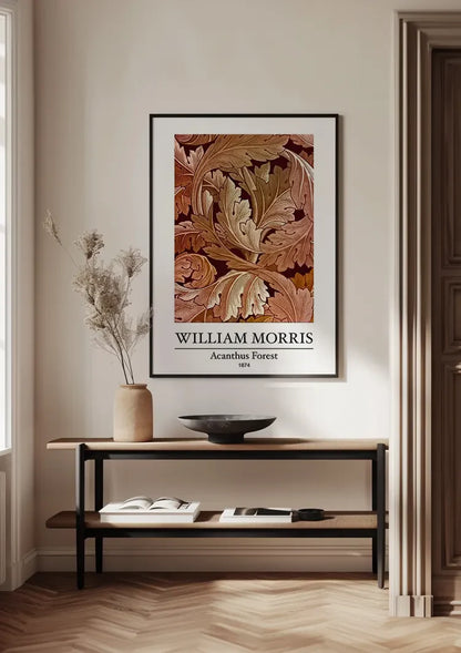 William Morris Akantus Wald Terrakotta Bernstein Warme Herbstblätter Gemälde