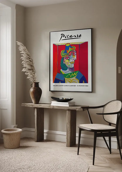 Picasso Galerie Louise Leiris Tentoonstelling Poster Kleurrijk Kubistisch Schilderij