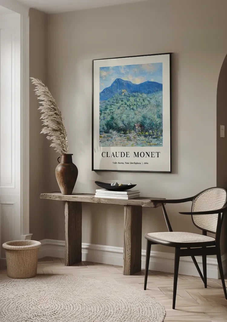 Claude Monet Valle Buona Berglandschap bij Bordighera Impressionistisch Schilderij