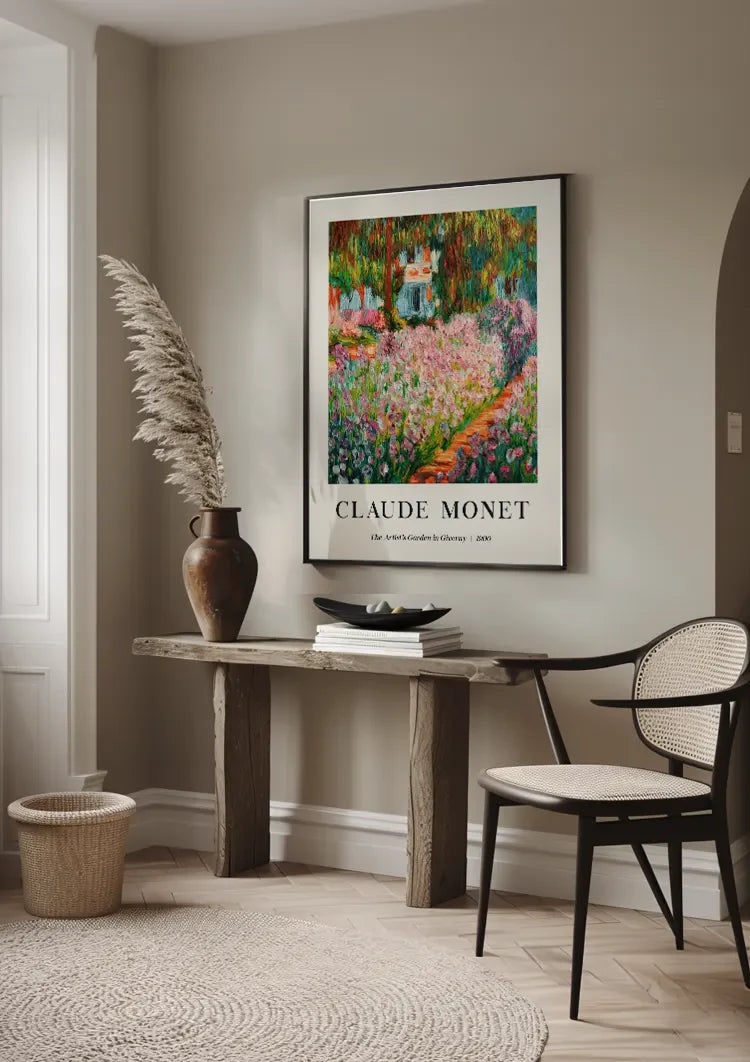 Claude Monet Tuin van de Kunstenaar in Giverny Kleurrijke Bloemen Schilderij