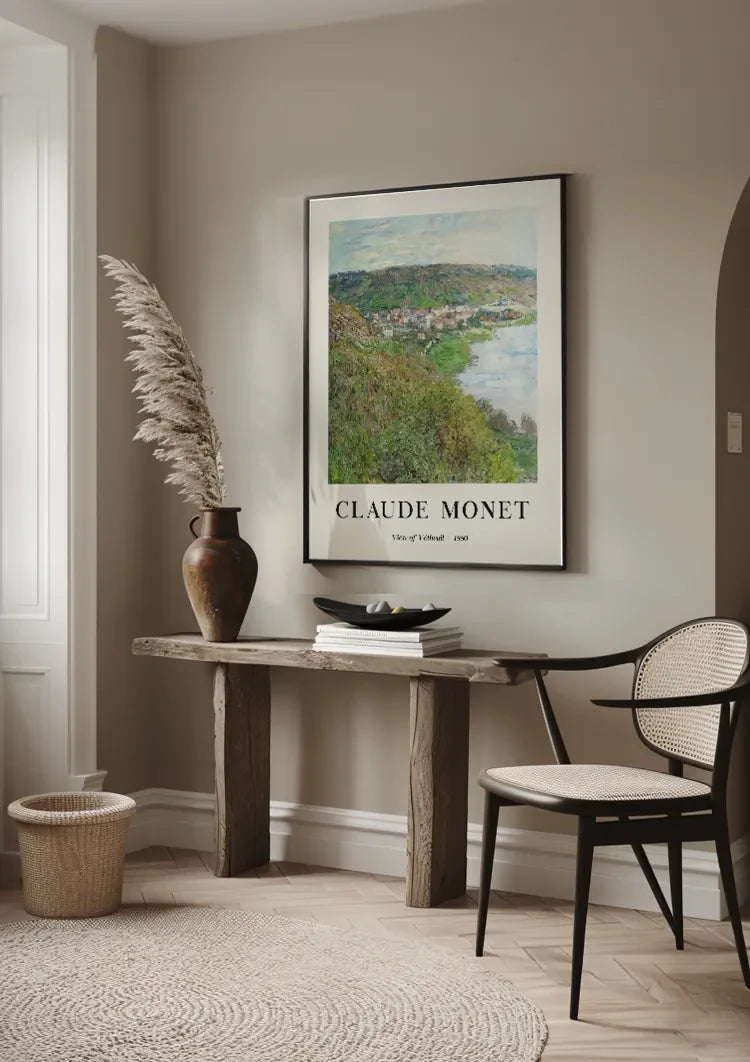 Claude Monet Uitzicht op Vétheuil Impressionistisch Schilderij