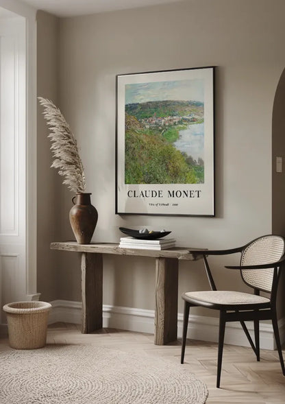 Claude Monet Uitzicht op Vétheuil Impressionistisch Schilderij