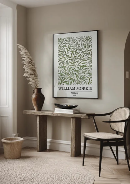 William Morris Willow Wilgentakken Groen Botanisch Klassiek Kunst Schilderij