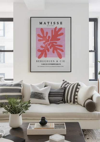 Matisse The Cut Outs 1953 Berggruen Ausstellungsplakat Rosa Abstraktes Gemälde