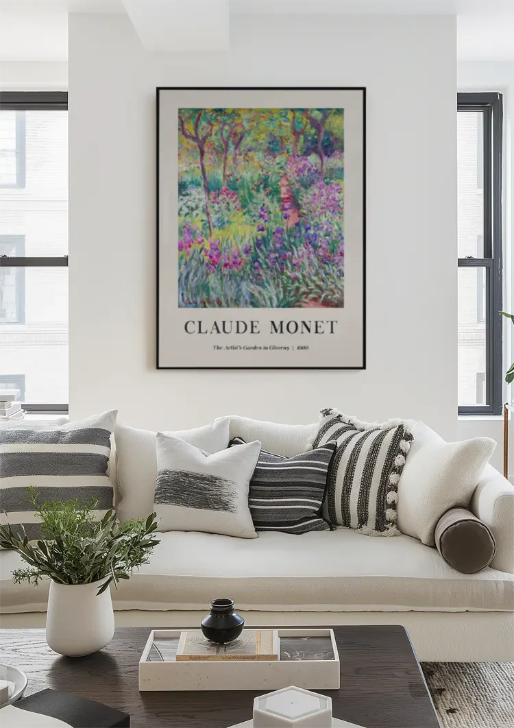 Claude Monet Tuin van Giverny Kleurrijke Bloemen Impressionisme Museum Schilderij