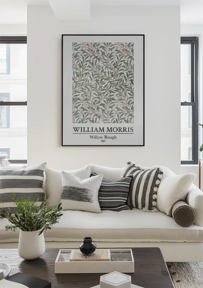 William Morris Willow Bough Groene Takken Rode Bessen Schilderij