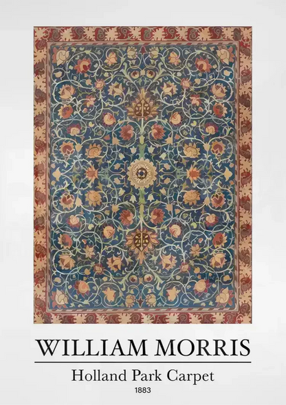 William Morris Holland Park Teppich Blumenmotiv Gemälde