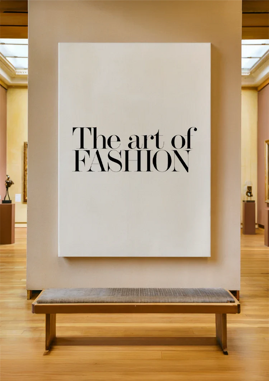 Fashion typografie canvas schilderij aan de muur in de hal