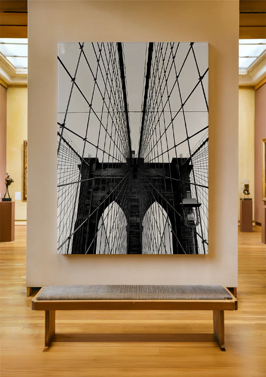 Brooklyn bridge canvas schilderij aan de muur in de hal