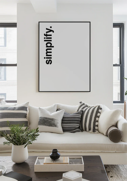 Vereinfachen Text Typografie Fett Vertikal Schwarz Weiß Minimalistisch Gemälde